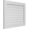 Ekena Millwork Vertical Surface Mount PVC Gable Vent: Functional, w/ 3-1/2"W x 1"P Standard Frame, 38"W x 30"H GVPVE38X3001SF - alternate 3